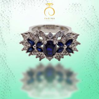 انگشتر یاقوت 2 رنگ